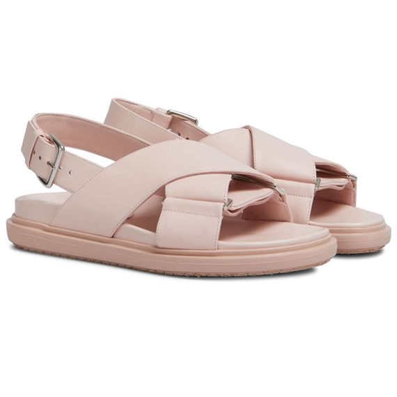 Marni Fussbett Sandaler, Champagne